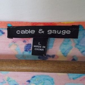 Cable & Gauge Tops - 2/$20 Cable Gauge Abstract Print Criss Cross Shirt Cable & Gauge Tops - 2/$20 Cable Gauge Abstract Print Criss Cross Shirt